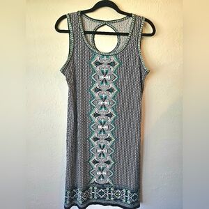 Max Studio size M Casual Sleeveless Patterned Dress